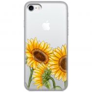 Чохол для iPhone 7 / 8 Mixcase квіти три соняшники