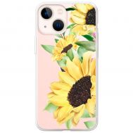 Чохол для iPhone 13 mini Mixcase квіти великі соняшники
