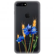 Чохол для iPhone 7 Plus / 8 Plus Mixcase квіти волошки в колосках