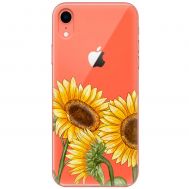 Чохол для iPhone Xr Mixcase квіти три соняшники