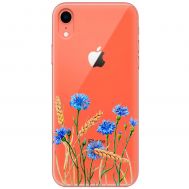 Чохол для iPhone Xr Mixcase квіти волошки в пшениці