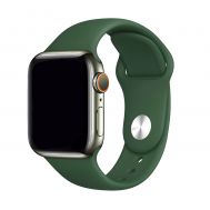 Ремінець для Apple Watch 38/40mm Band Silicone One-Piece темно-зелений