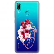 Чохол для Huawei P Smart 2019 Mixcase квіти серце поросло квітами