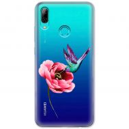 Чохол для Huawei P Smart 2019 Mixcase квіти колібрі в півоні