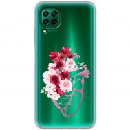 Чохол для Huawei P40 Lite Mixcase квіти серце поросло квітами