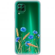 Чохол для Huawei P40 Lite Mixcase квіти волошки в пшениці