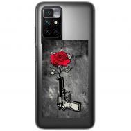 Чохол для Xiaomi Redmi 10 Mixcase військові троянда в дулі пістолет