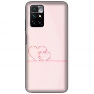 Чохол для Xiaomi Redmi 10 Mixcase для закоханих серця на ро