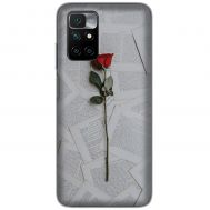 Чохол для Xiaomi Redmi 10 Mixcase для закоханих троянд на сіро