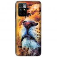 Чохол для Xiaomi Redmi 10 MixCase тварини лев у фарбах