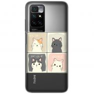 Чохол для Xiaomi Redmi 10 MixCase тварини грайливі кошенята