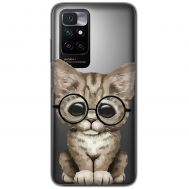 Чохол для Xiaomi Redmi 10 MixCase MixCase тварини кошеня в окулярах