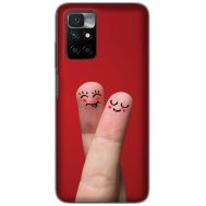 Чохол для Xiaomi Redmi 10 Mixcase для закоханих пальці смайл