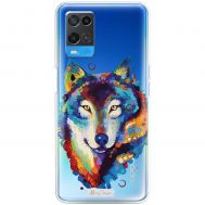 Чохол для Oppo A54 Mixcase кольоровий вовк