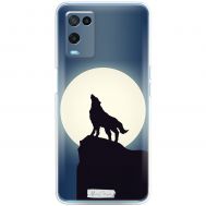 Чохол для Oppo A54 Mixcase вовк виє на місяць
