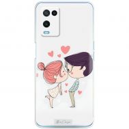 Чохол для Oppo A54 MixCase для закоханих поцілунок