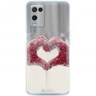 Чохол для Oppo A54 MixCase для закоханих серце з пальців