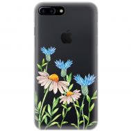Чохол для iPhone 7 Plus / 8 Plus Mixcase квіти волошки та ромашки