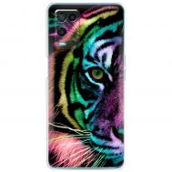 Чохол для Oppo A54 MixCase звірі кольоровий тигр
