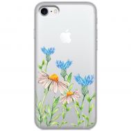 Чохол для iPhone 7 / 8 Mixcase квіти волошки та ромашки