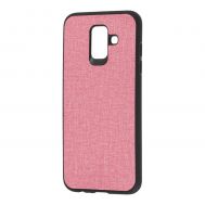 Чохол для Samsung Galaxy A6 2018 (A600) Hard Textile рожевий
