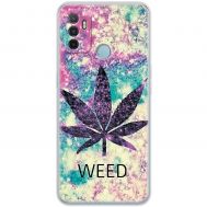 Чохол для Oppo A53/A32/A33 MixCase трава листя weed