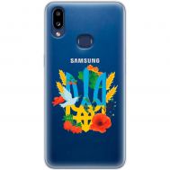 Чохол для Samsung Galaxy A10s (A107) MixCase патріотичні військовий герб у квітах