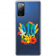 Чохол для Samsung Galaxy S20 FE (G780) MixCase патріотичні військовий герб у квітах