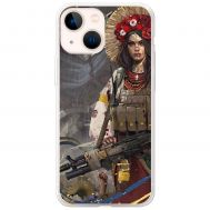 Чохол для iPhone 13 mini MixCase патріотичні дівчина воїн