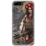 Чохол для iPhone 7 Plus / 8 Plus MixCase патріотичні дівчина воїн