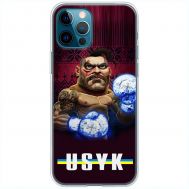 Чохол для iPhone 12 Pro Max MixCase Усік козак сині боксерські рукавички