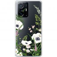 Чохол для Xiaomi 11T / 11T Pro Mixcase квіти білі квіти лісові трави