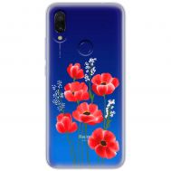 Чохол для Xiaomi Redmi 7 Mixcase квіти маки в польових травах