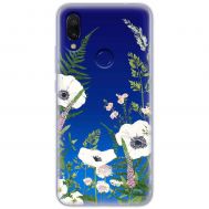 Чохол для Xiaomi Redmi 7 Mixcase квіти білі квіти лісові трави