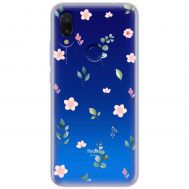Чохол для Xiaomi Redmi 7 Mixcase квіти візерунок квіти гілки евкаліпт