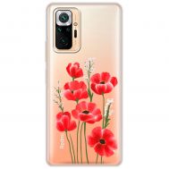 Чохол для Xiaomi Redmi Note 10 Pro Mixcase квіти маки в польових травах