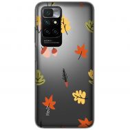 Чохол для Xiaomi Redmi 10 MixCase осінь листочки жолуді