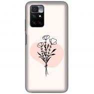 Чохол для Xiaomi Redmi 10 MixCase рослини квіти букет