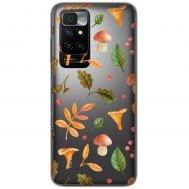Чохол для Xiaomi Redmi 10 MixCase осінь грибочки листочки
