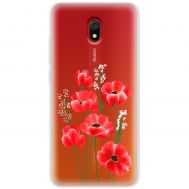 Чохол для Xiaomi Redmi 8A Mixcase квіти маки в польових травах