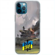 Чохол для iPhone 12 Pro MixCase патріотичні танки у вогні