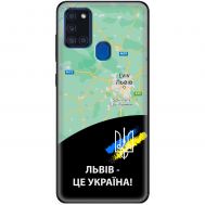 Чохол для Samsung Galaxy A21S (A217) MixCase патріотичні Львів це Україна