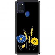 Чохол для Samsung Galaxy A21S (A217) MixCase патріотичні квіти україни