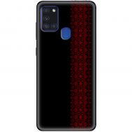 Чохол для Samsung Galaxy A21S (A217) MixCase патріотичні червоний колір вишиванки