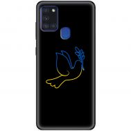 Чохол для Samsung Galaxy A21S (A217) MixCase патріотичні синє-жовтий голуб
