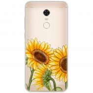 Чохол для Xiaomi Redmi 5 Plus Mixcase квіти три соняшники