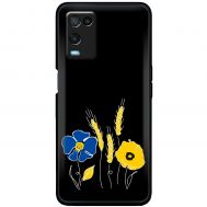 Чохол для Oppo A54 MixCase патріотичні квіти україни