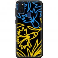 Чохол для Samsung Galaxy M21 / M30s MixCase патріотичні синє-жовта лілія