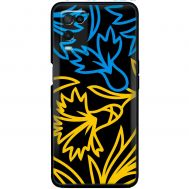Чохол для Oppo A54 MixCase патріотичні синє-жовта лілія