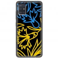 Чохол для Samsung Galaxy A51 (A515) / M40s MixCase патріотичні синє-жовта лілія